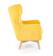 Кресло HALMAR MARVEL желтый/натуральный