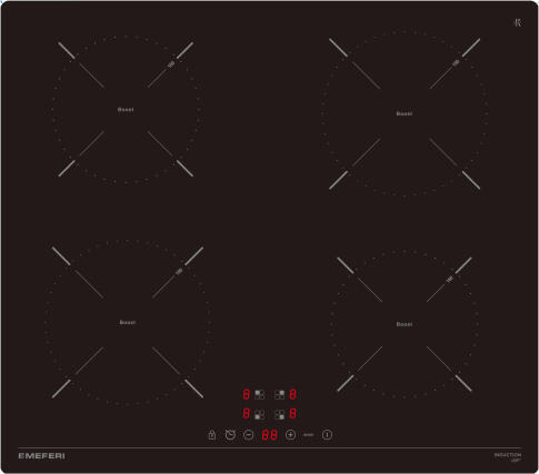 Варочная панель индукционная MEFERI MIH604BK LIGHT