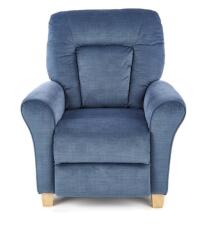 Кресло HALMAR BARD раскладное, темно-синий/натуральный