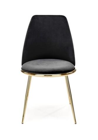 Стул HALMAR K460 черный/золотой