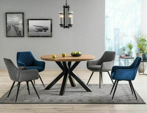 Стул SIGNAL LINEA Velvet Bluvel 14 серый/черный мат