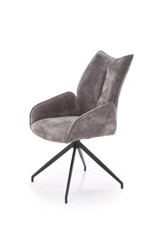 Стул HALMAR K553 серый/черный, поворотный