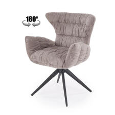 Стул HALMAR K595 серый/черный, поворотный