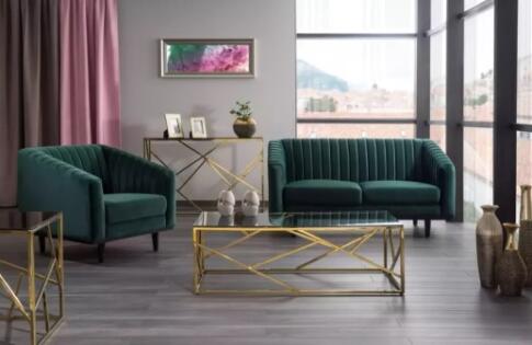 Диван SIGNAL ASPREY 2 Velvet Bluvel 78 зеленый/венге