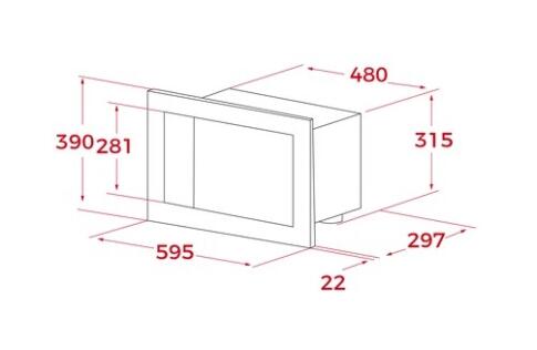 Микроволновая печь TEKA ML 8210 BIS NIGHT RIVER BLACK