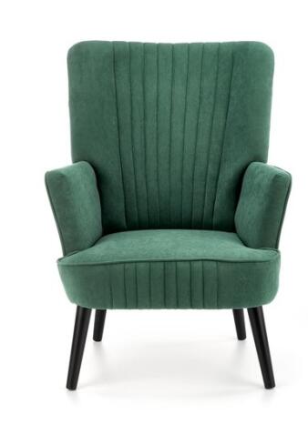 Кресло HALMAR DELGADO темно-зеленый/черный