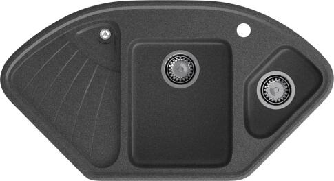 Кухонная мойка GRANFEST CORNER C-1040E графит