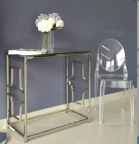 Консоль SIGNAL VERSACE C прозрачный/серебряный, 80/40/78