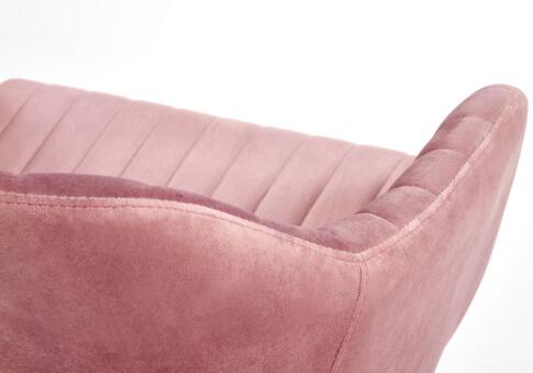 Кресло компьютерное HALMAR FRESCO розовый/черный