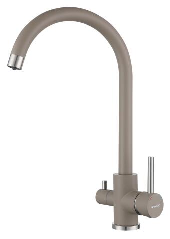 Смеситель для кухни GRANFEST QUARZ Z-5420 песочный