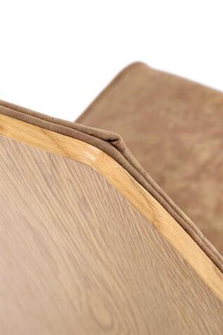 Стул HALMAR K265 коричневый/дуб медовый/черный