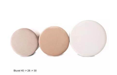 Пуф SIGNAL DOTI B Velvet Bluvel 30 светло-бежевый