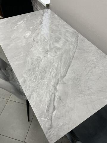 Стол обеденный SIGNAL IVY серый/черный 140/80