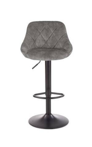 Стул барный HALMAR H101 серый/черный