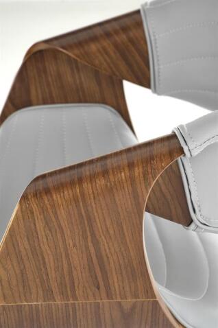 Стул HALMAR K544 серый/орех