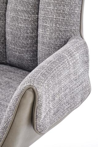 Стул HALMAR K579 серый/черный, поворотный