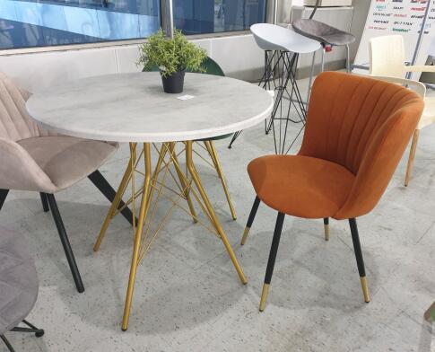 Каркас стула Sheffilton SHT-S95-1 черный муар/золотой