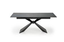 Стол обеденный HALMAR LUCIANO синий мрамор/черный 180-230/90