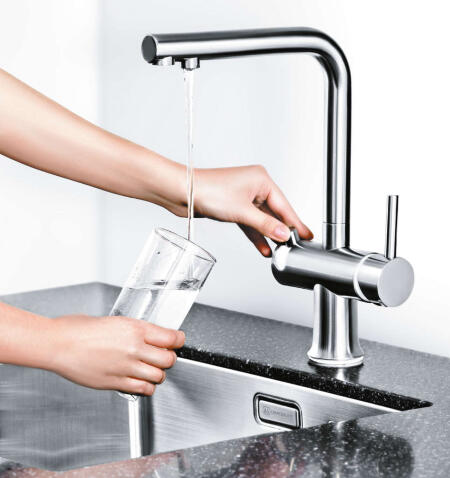 Смеситель для кухни Omoikiri Hotaru WH нержавеющая сталь/белый