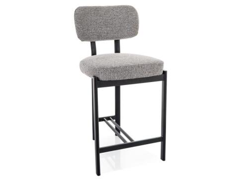 Стул барный SIGNAL MISAKI H-2 t.254 серый/черный