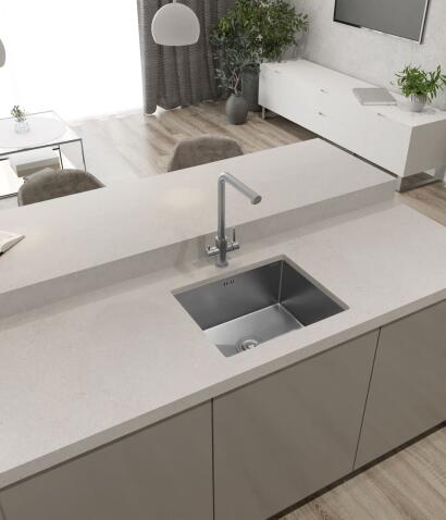 Кухонная мойка из нержавеющей стали GRANFEST METAL 5344 нержавеющая сталь