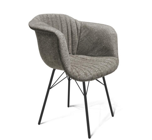 Стул Sheffilton SHT-ST31-C1/S64 пепельный/черный муар