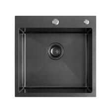 Кухонная мойка из нержавейки BLANTEK FS-5050B Nano black ECO