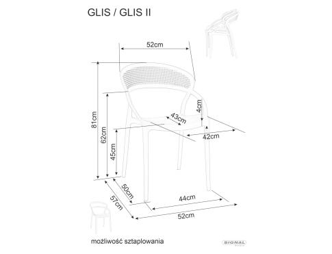 Стул SIGNAL GLIS II бежевый