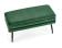 Скамья HALMAR VELVA темно-зеленый/черный