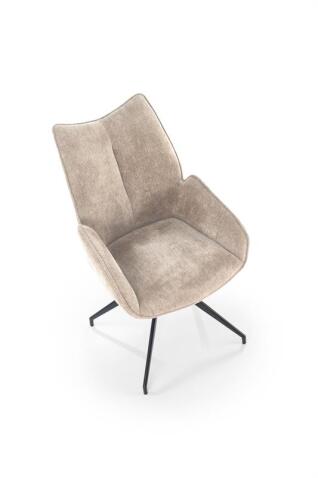 Стул HALMAR K553 бежевый/черный, поворотный