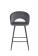 Стул барный HALMAR H96 серый/черный
