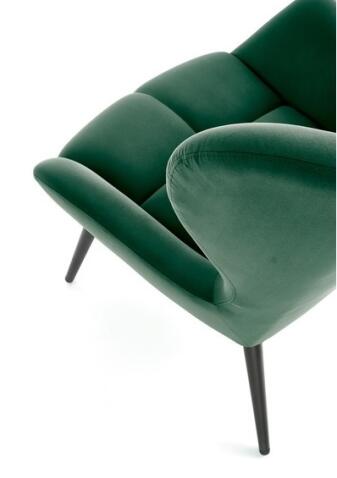 Кресло HALMAR TYRION темно-зеленый/черный