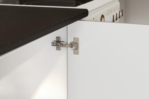 Кухонный гарнитур NN-Мебель "Адель К" 2,0м Белый/Нео/Черный