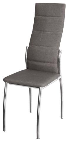 Стул ВВР Прага бурый/хром, рогожка