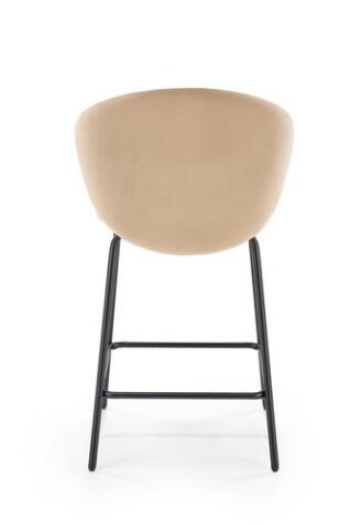 Стул барный HALMAR H121 бежевый/черный