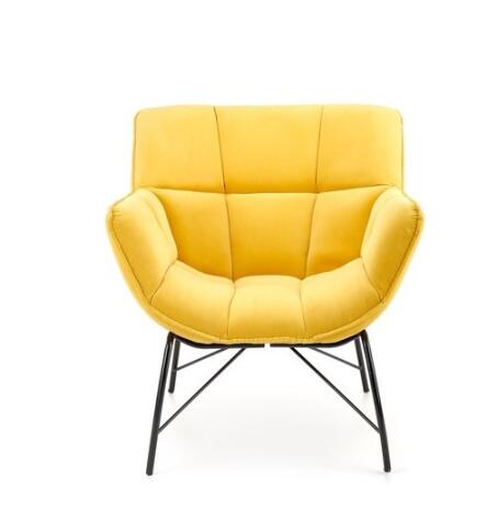 Кресло HALMAR BELTON желтый/черный