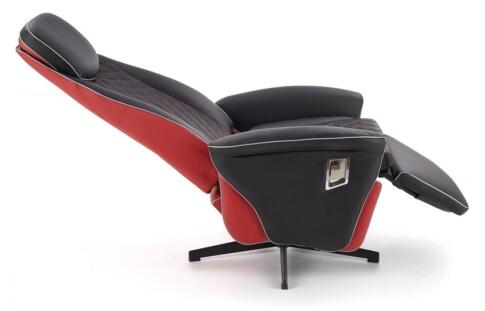 Кресло HALMAR CAMARO черный/красный