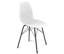 Стул Sheffilton SHT-ST29/S64 артикул СТ-262 белый/черный муар