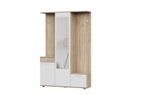 Прихожая NN Мебель ПР 1 Дуб Сонома/Белый