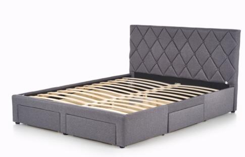 Кровать HALMAR BETINA серый, 160/200