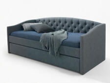 Кровать SIGNAL ALESSIA tap. 23 серый/дуб, 90/200