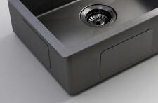 Кухонная мойка из нержавейки BLANTEK FS-5050HN Honeycomb Nano black ECO