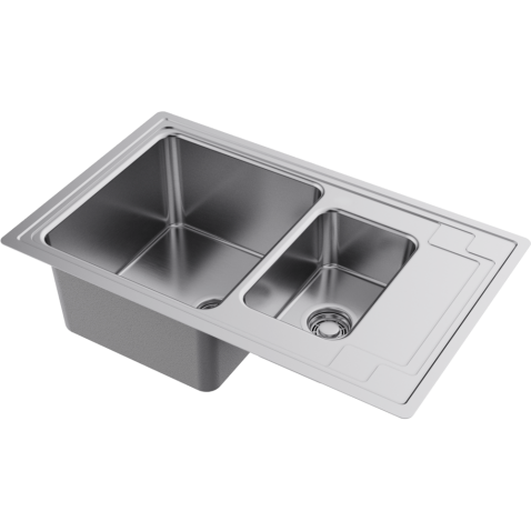 Кухонная мойка из нержавейки Omoikiri Mizu 78-2-IN нержавеющая сталь