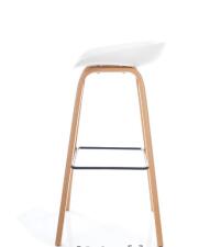 Стул барный SIGNAL STING белый/дуб