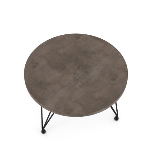 Стол журнальный Sheffilton SHT-CT29 хромикс бронза/черный муар