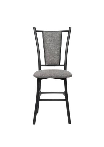 Стул ВВР Марсель серый/черный, рогожка