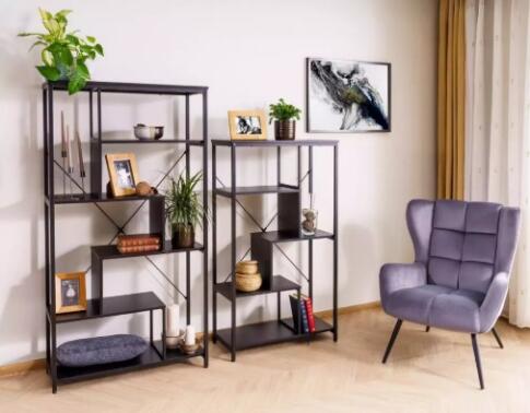 Кресло SIGNAL LOUIS Velvet 14 серый/черный