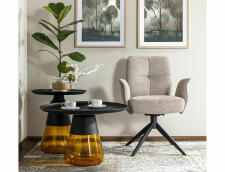 Стул SIGNAL WING Brego 31 светло-бежевый/черный, поворотный