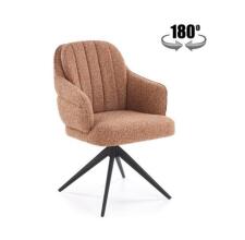 Стул HALMAR K570 корица/черный, поворотный