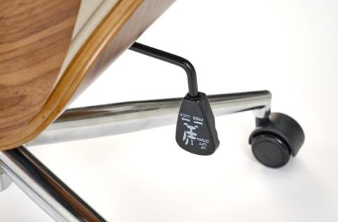 Кресло компьютерное HALMAR TIMBER бежевый/орех